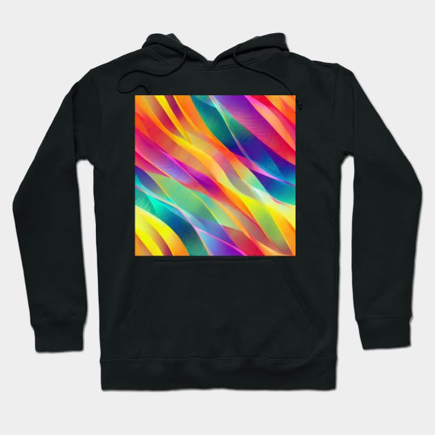 seamless Geometric pattern of curved lines Hoodie by mooonthemoon